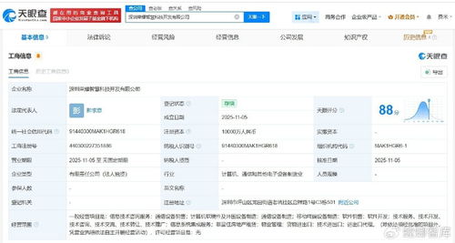榮耀成立智慧科技開發公司，注冊資本1億專注信息技術咨詢服務